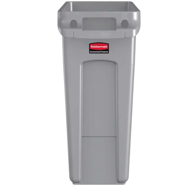 Afvalbak | SLIM JIM | Kunststof | Grijs | 60L | Open | 279x558x635(h)mm