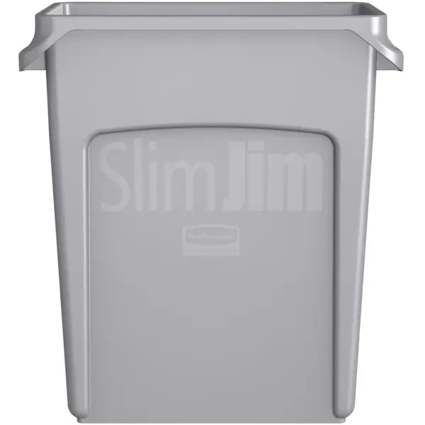 Afvalbak | SLIM JIM | Kunststof | Grijs | 60L | Open | 279x558x635(h)mm