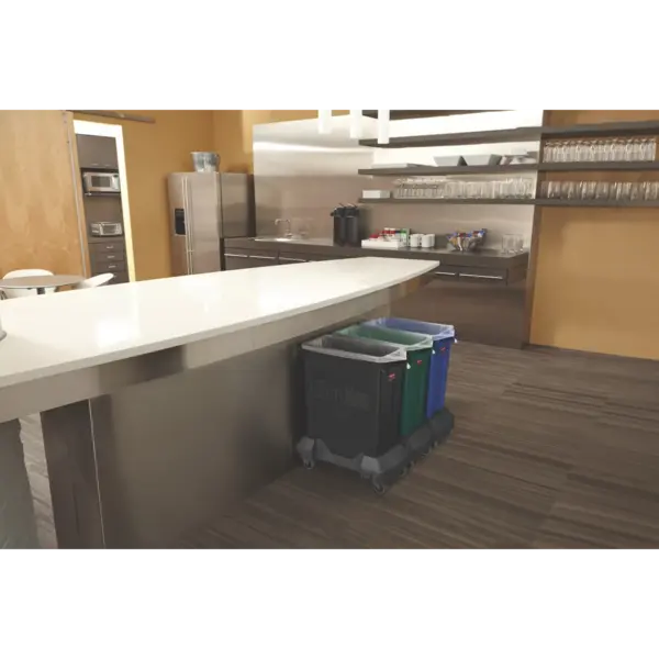 Afvalbak | SLIM JIM | Kunststof | Zwart | 60L | Open | 279x558x635(h)mm