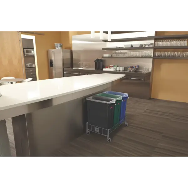 Afvalbak | SLIM JIM | Kunststof | Zwart | 60L | Open | 279x558x635(h)mm