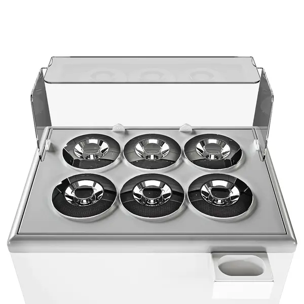 Schepijsvitrine | ZANZIBAR | Energiezuinig | 260L | 6x 7L | -10°C/-20°C | Statisch | Gekoelde Reserve | Wielen (Geremd) | 939x674x935/1204(h)mm