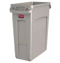 Rubbermaid Afvalbak | SLIM JIM | Kunststof | Beige | 60L | Open | Afvalscheiding | 279x558x635(h)mm