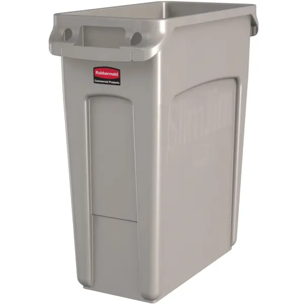 Afvalbak | SLIM JIM | Kunststof | Beige | 60L | Open | 279x558x635(h)mm