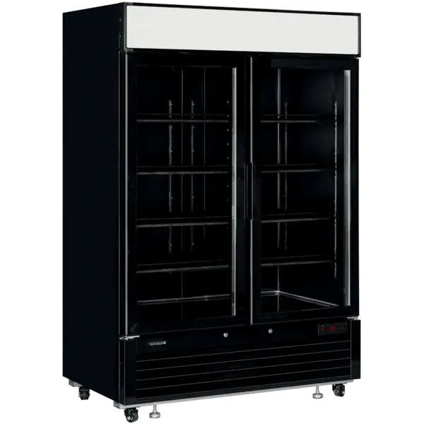 Vrieskast | SERIE LG-B | 1108L | Zwart | -14°C/-25°C | Geforceerd | Draaideuren | Wielen | 1382x805x2065(h)mm