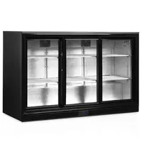 Tefcold Barkoelkast | SERIE DB | 300L | Zwart | +2°C/+10°C | Geforceerd | Schuifdeuren | 1355x515x870(h)mm
