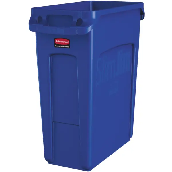 Afvalbak | SLIM JIM | Kunststof | Blauw | 60L | Open | 279x558x635(h)mm