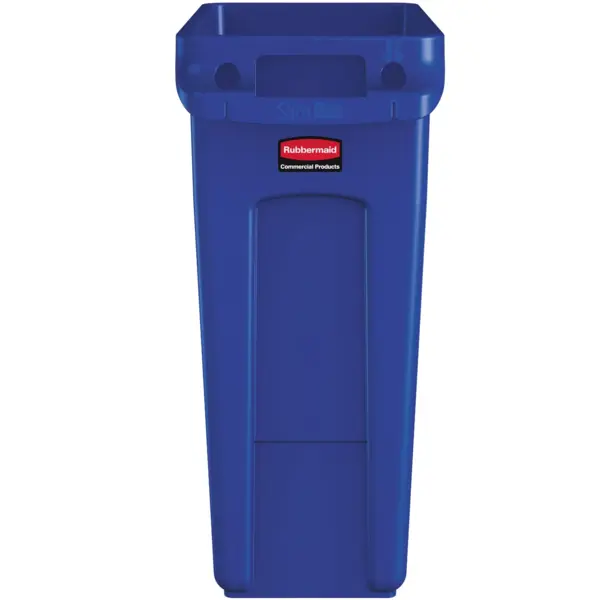 Afvalbak | SLIM JIM | Kunststof | Blauw | 60L | Open | 279x558x635(h)mm