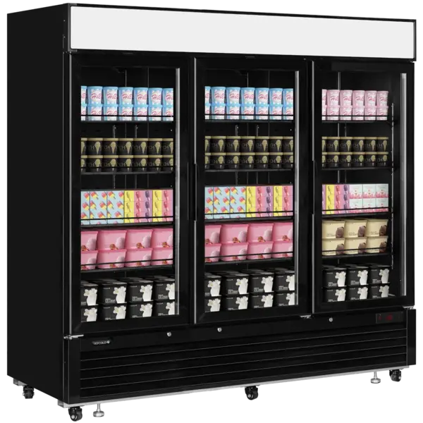 Vrieskast | SERIE LG-B | 2050L | Zwart | -14°C/-25°C | Geforceerd | Draaideuren | Wielen | 2079x805x2065(h)mm