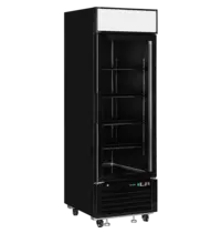 Tefcold Koelkast | SERIE LG-B | 496L | Zwart | +1°C/+8°C | Geforceerd | Wielen | 685x805x2065(h)mm