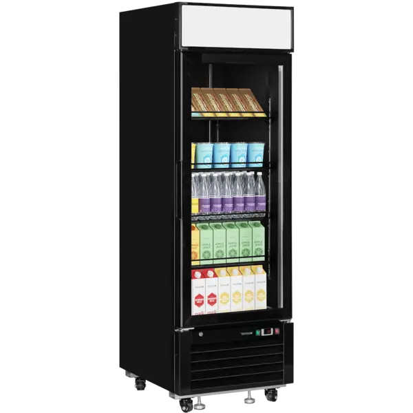 Koelkast | SERIE LG-B | 496L | Zwart | +1°C/+8°C | Geforceerd | Wielen | 685x805x2065(h)mm