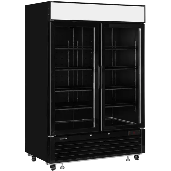 Koelkast | SERIE LG-B | 1108L | Zwart | +1°C/+8°C | Geforceerd | Draaideuren | Wielen | 1382x805x2065(h)mm