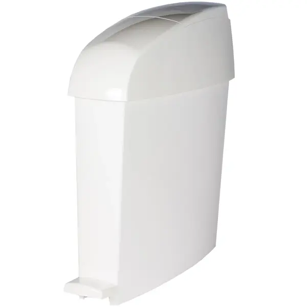 Pedaalemmer | Kunststof | Wit | 12L | Klapdeksel | 140x463x480(h)mm