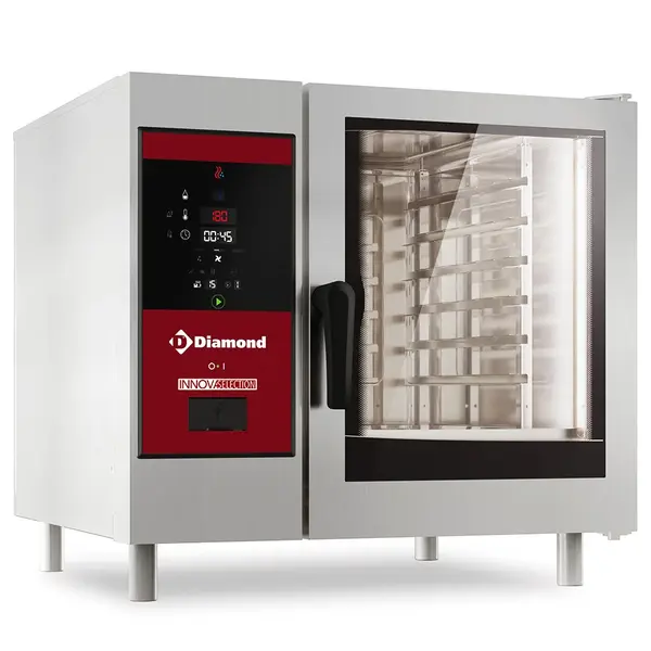 Combisteamer | INNOVA SELECTION | Elektrisch | 6 Niveaus (1/1 GN) | 30°C/300°C | 11kW (400V) | Zelfreiniging | 865x850x808(h)mm