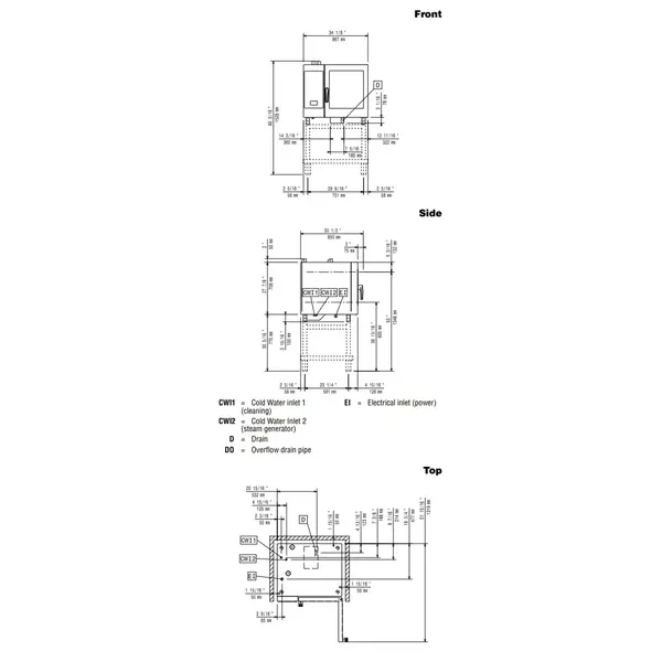 Combisteamer | INNOVA SELECTION | Elektrisch | 6 Niveaus (1/1 GN) | 30°C/300°C | 11kW (400V) | Zelfreiniging | 865x850x808(h)mm