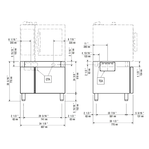 Onderkast | INNOVA SELECTION | RVS | Neutraal | 867x775x764(h)mm