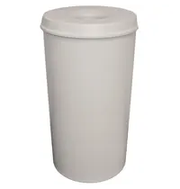 V-Part Afvalbak | Metaal | Grijs | 50L | Open | Vlamdovend | Ø335x630(h)mm