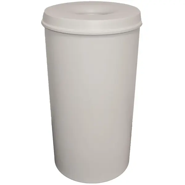 Afvalbak | Metaal | Grijs | 50L | Open | Afvalscheiding | Vlamdovend | Ø335x630(h)mm