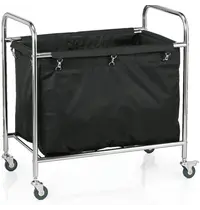 WAS Germany Losse Waszak | Nylon | Zwart | 220L | WAS Germany Linnenwagen WAS-4421204 | 800x500x500(h)mm