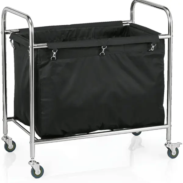 Losse Waszak | Nylon | Zwart | 220L | WAS Germany Linnenwagen WAS-4421204 | 800x500x500(h)mm