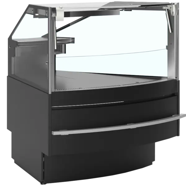 Koeltoonbank (Open Hoek 45°) | SERIE SOC | 0°C/+4°C | Geforceerd | Liftruit | Koppelbaar | 1120x1190(h)mm