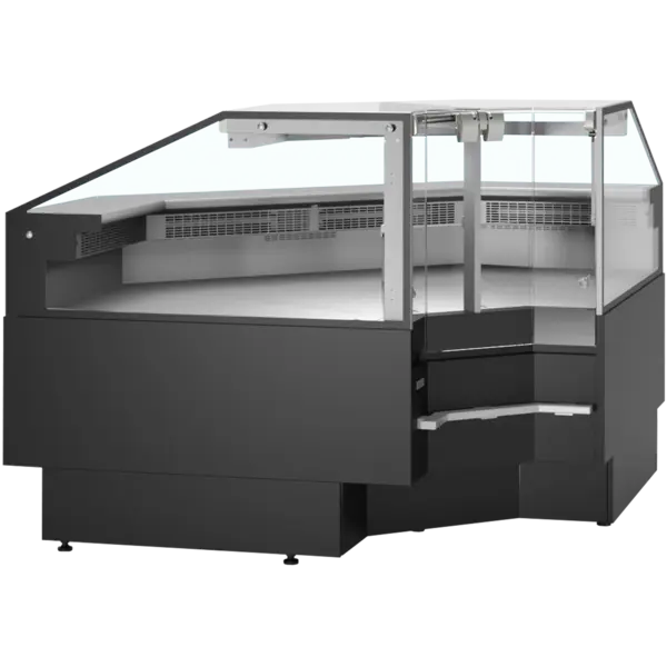 Koeltoonbank (Open Hoek 90°) | SERIE SOC | 0°C/+4°C | Geforceerd | Liftruit | Koppelbaar | 1120x1190(h)mm