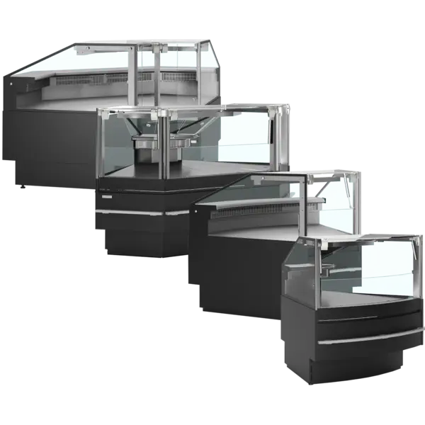 Koeltoonbank (Open Hoek 90°) | SERIE SOC | 0°C/+4°C | Geforceerd | Liftruit | Koppelbaar | 1120x1190(h)mm