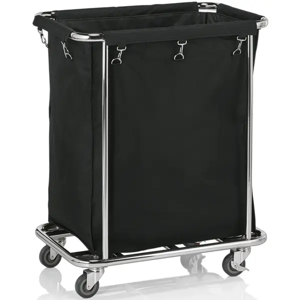 Losse Waszak | Nylon | Zwart | 150L | WAS Germany Linnenwagen WAS-4421006 | 600x350x750(h)mm