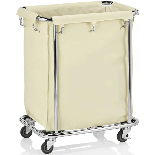 Losse Waszak | Nylon | Crème | 150L | WAS Germany Linnenwagen WAS-4421005 | 600x350x750(h)mm