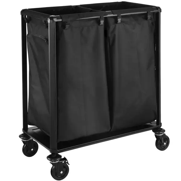 Linnenwagen | Staal/Kunststof | Incl. Waszakken | Wielen (Geremd) | 700x600x900(h)mm