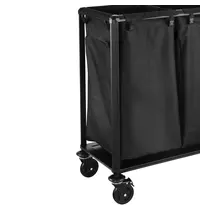 WAS Germany Losse Waszak | Polyester | Zwart | 120L | WAS Germany Linnenwagen WAS-4421102 | 350x300x750(h)mm