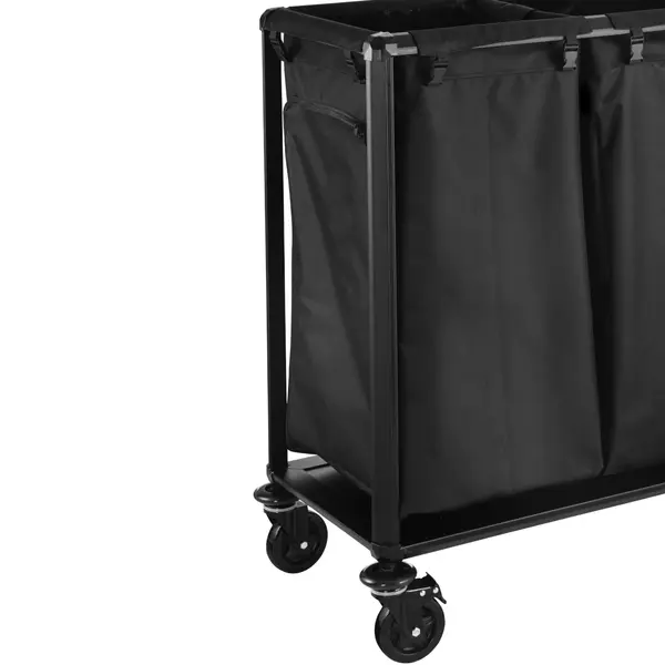 Losse Waszak | Polyester | Zwart | 120L | WAS Germany Linnenwagen WAS-4421102 | 350x300x750(h)mm