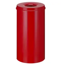 V-Part Afvalbak | Metaal | Rood | 50L | Open | Vlamdovend | Ø335x630(h)mm 