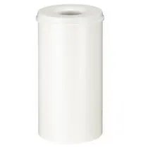 V-Part Afvalbak | Metaal | Wit | 50L | Open | Vlamdovend | Ø335x630(h)mm 