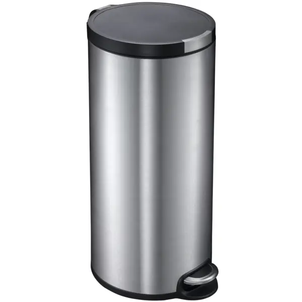 Pedaalemmer | ARTISTIC | Kunststof/RVS | Zwart | 30L | Klapdeksel | Anti Fingerprint | Ø292x650(h)mm