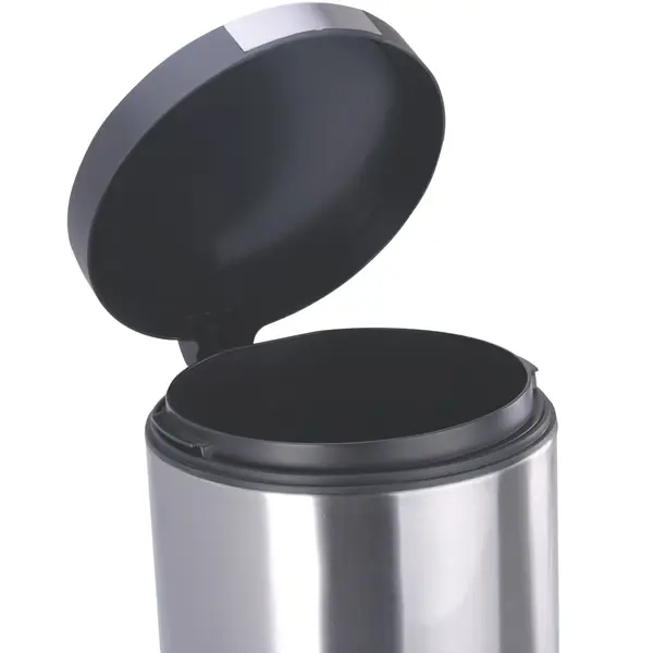 Pedaalemmer | ARTISTIC | Kunststof/RVS | Zwart | 30L | Klapdeksel | Anti Fingerprint | Ø292x650(h)mm
