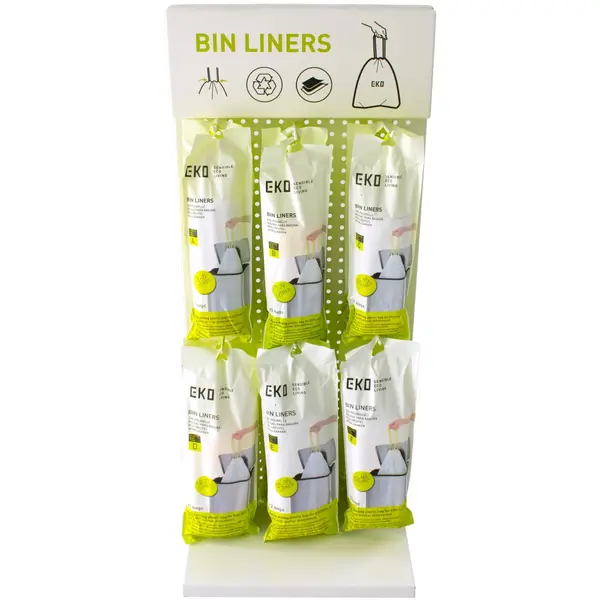 Afvalzakken | Kunststof | Wit | 21L | EKO Afvalbakken | 480 Stuks | 550x550(h)mm