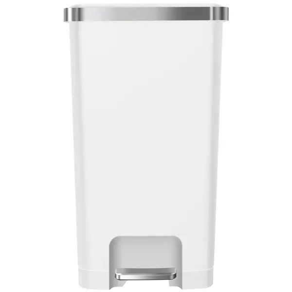 Pedaalemmer | HANA | Kunststof/RVS | Wit | 45L | Klapdeksel | 308x370x650(h)mm