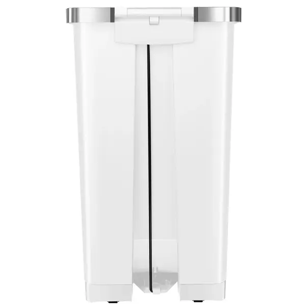 Pedaalemmer | HANA | Kunststof/RVS | Wit | 45L | Klapdeksel | 308x370x650(h)mm
