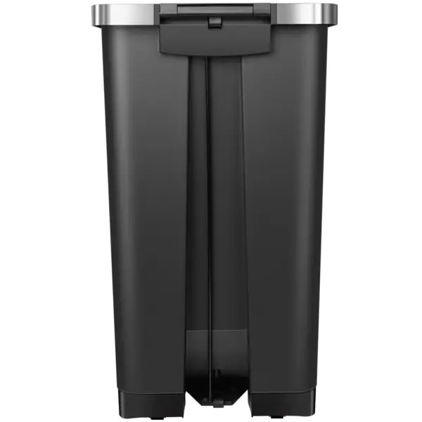Pedaalemmer | HANA | Kunststof/RVS | Zwart | 45L | Klapdeksel | 308x370x650(h)mm