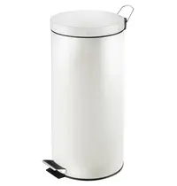 V-Part Pedaalemmer | Wit | 30L | Klapdeksel | Ø292x640(h)mm