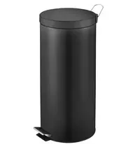 V-Part Pedaalemmer | Zwart | 30L | Klapdeksel | Ø292x640(h)mm