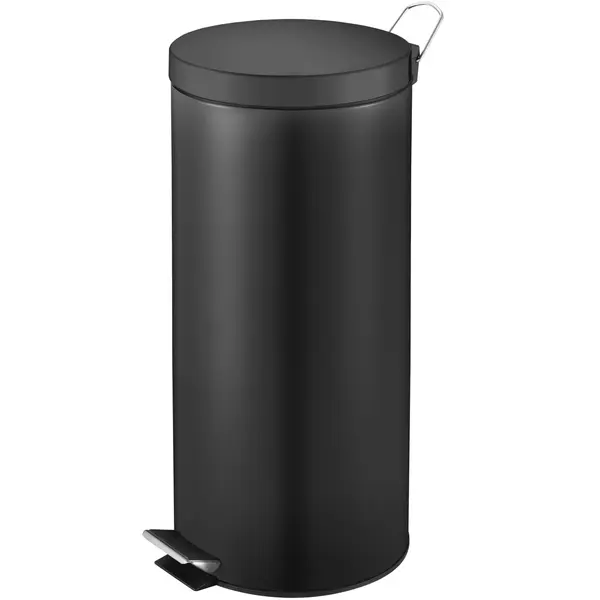 Pedaalemmer | Zwart | 30L | Klapdeksel | Ø292x640(h)mm