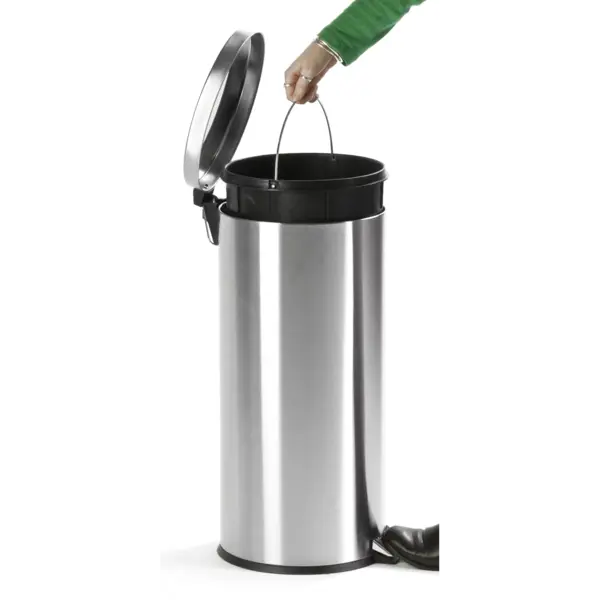 Pedaalemmer | RVS | 30L | Klapdeksel | Ø292x640(h)mm