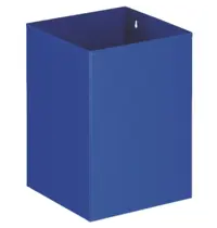 Luxus Afvalbak | Metaal | Blauw | 21L | Open | 248x248x352(h)mm 