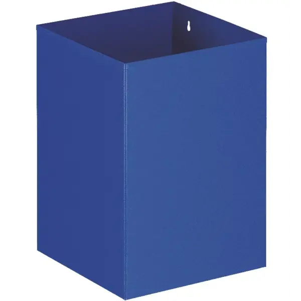 Afvalbak | Metaal | Blauw | 21L | Open | 248x248x352(h)mm
