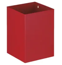 Luxus Afvalbak | Metaal | Rood | 21L | Open | 248x248x352(h)mm