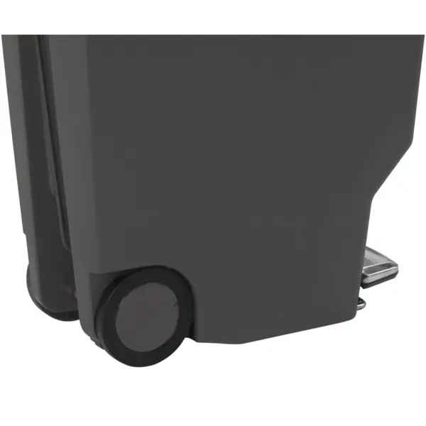 Pedaalemmer | SLIM STEP CAN | Kunststof | Grijs | 40L | Klapdeksel | Wielen | 490x260x640(h)mm
