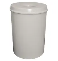 V-Part Afvalbak | Metaal | Grijs | 30L | Open | Vlamdovend | Ø335x470(h)mm