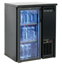 SERRCO by Tefcold Barkoelkast | SCL Combi-Line | 138L | Antracietgrijs | +2°C/+10°C | Geforceerd | RGB LED | 770x560x820(h)mm 