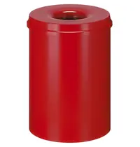 V-Part Afvalbak | Metaal | Rood | 30L | Open | Vlamdovend | Ø335x470(h)mm 